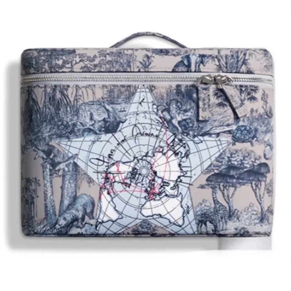 Dior Blue and White Cosmetic Bag